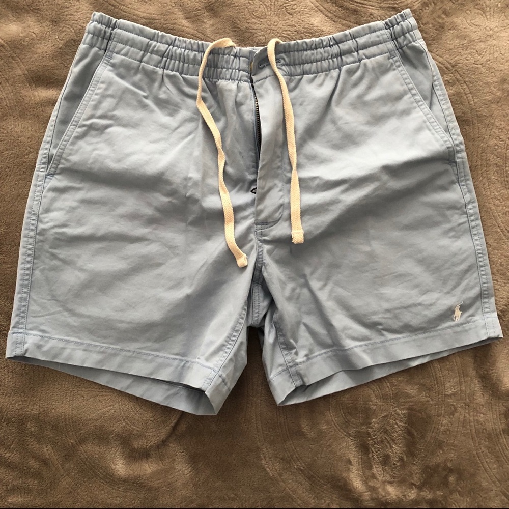 Baby blue shorts